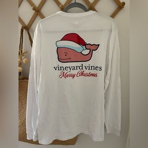 NWT VINEYARD VINES MENS LONG SLEEVE GRAPHIC TEE IN CLASSIC CHRISTMAS